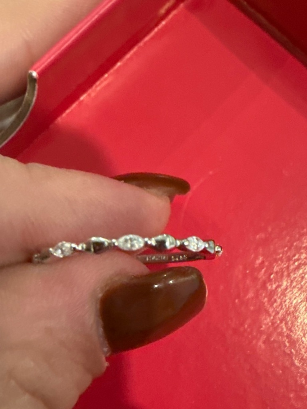Genuine Moussanite Ring Size 9
